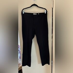 Vince Size 12 Black Work Straight Leg Trousers